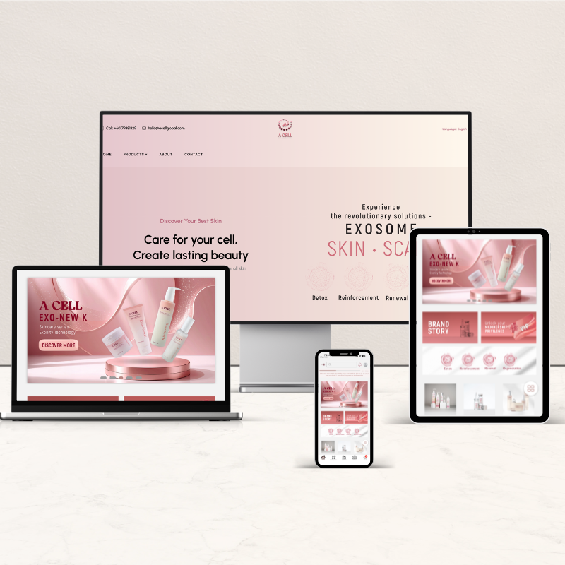 A Cell Global — e-commerce platform with KEXO-Beauty and KAI-Future mobile apps