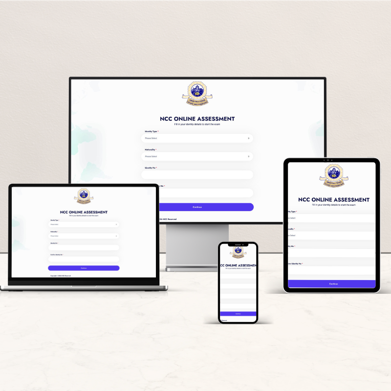 NCC Online Assessment — digital exam platform for Lembaga Penilai dan Pentaksir Malaysia