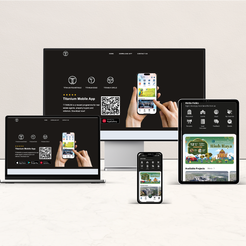 Titanium Mobile App — reward programme for HCK Capital Group real estate agents